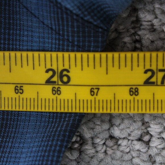 Aigle Actimum Shirt Mens 2XL Blue Casual Plaid Button Down Long Sleeve Collared - Picture 8 of 9